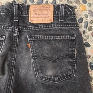 Levi’s Vintage Orange Tab Black Jeans 550 Bootcut
